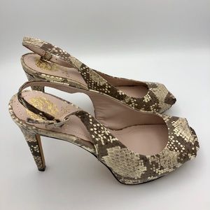 Vince Camuto Halca Women’s Snake Leather High Heel